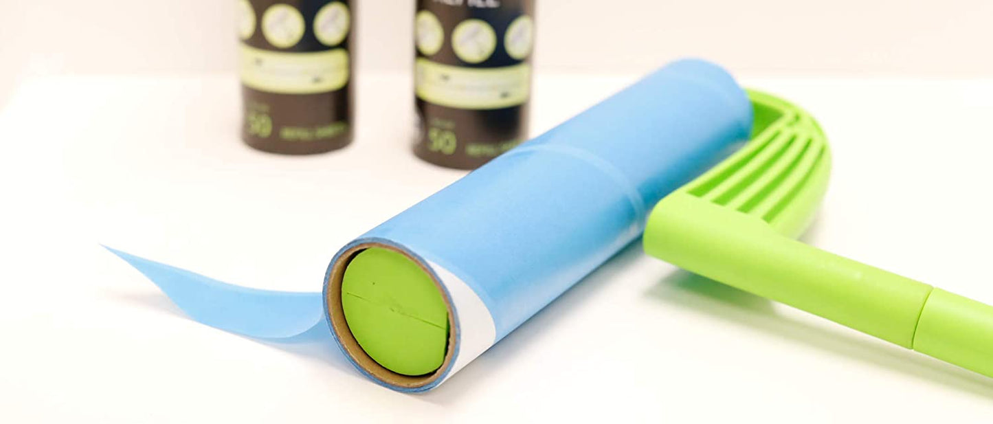 10 Inch Extra Wide Lint Roller Refills for Pet Hair – 6 Pack (300 Sheets) | LEO