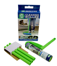 Load image into Gallery viewer, Leo MegaClean 10-Inch Wide Lint Roller Refills 25 Sheets with extendable Handle to 44 inch for Lint Remover Household Cleaning Easily Remove Pet Hair Dust and Debris from Floors Carpets and Furniture