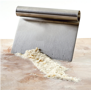 Bench Scraper Stainless Steel Dough Chopper Measure Cutter Pastry