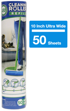 Load image into Gallery viewer, Leo MegaClean 10-Inch Wide Lint Roller Refills 1pk / 3pk / 6pk  Ultra-Wide Sheets Up to 300 Sheets Great for Lint Removers Household Cleaning Easily Remove Pet Hair Dust and Debris from Floors Carpets and Furniture
